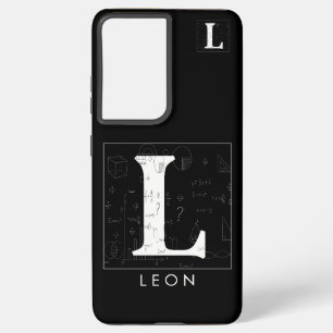 Funda Para Samsung Galaxy S21+ Monograma matemático - Letra L