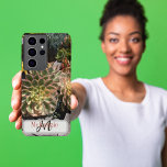 Funda Para Samsung Galaxy S21 Ultra Monograma personalizado exitoso jardín oceánico<br><div class="desc">Fotografía original de Ann Jenkins. Tomé esta foto mientras visitaba la hermosa ciudad de Oceanside,  California. Los comercios que rodean el muelle están adornados con hermosos jardines amplios y exuberantes. Dé un paseo por la ciudad para ver toda la belleza.</div>
