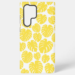 Funda Para Samsung Galaxy S22 Ultra Monstera - Amarillo limón y blanco