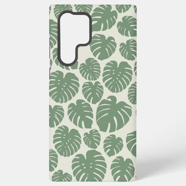 Funda Para Samsung Galaxy Monstera - Verde (Reverso )