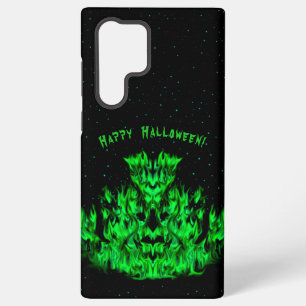 Funda Para Samsung Galaxy S22 Ultra Monstruo de la llama en el cielo estrellado