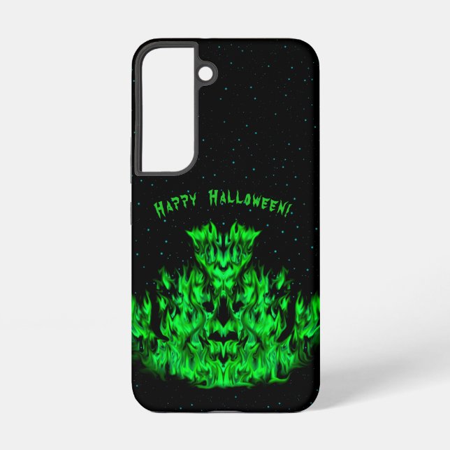 Funda Para Samsung Galaxy Monstruo de la llama en el cielo estrellado (Reverso )