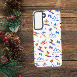 Funda Para Samsung Galaxy S21 Mont Ste-Marie Ottawa Canada Ski patrón ininterrum<br><div class="desc">Un divertido patrón de esquí de invierno para la estación de esquí Mont Ste-Marie ou Mt Sainte-Marie en Lac Sainte Marie,  Ottawa,  Quebec,  Canadá,  Norteamérica. Idea de regalo perfecta para los amantes de los deportes de invierno: esquí,  snowboard,  freestyle,  salto de esquí,  esquí de fondo.</div>