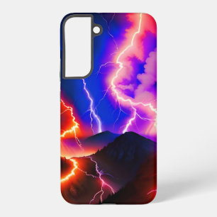 Funda Para Samsung Galaxy S22+ Montaña Coloreada Relámpago Uno