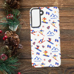 Funda Para Samsung Galaxy S21 Montaña Monarca Colorado Skowboard Pattern<br><div class="desc">Un divertido patrón de esquí en invierno para la estación de esquí Monarch Mountain en Salida,  Colorado,  EEUU,  Norteamérica. Idea de regalo perfecta para los amantes de los deportes de invierno: esquí,  snowboard,  freestyle,  salto de esquí,  esquí de fondo.</div>