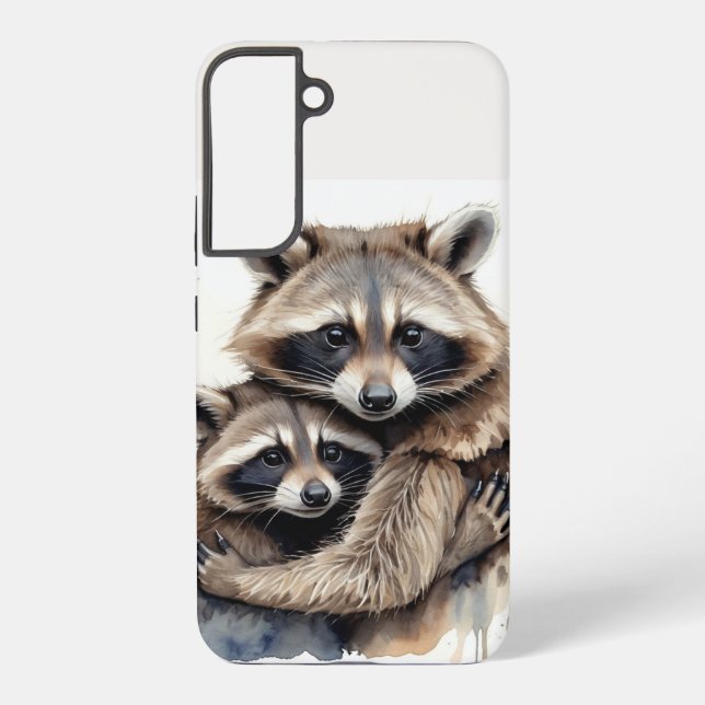 Funda Para Samsung Galaxy Montañas Montañas Montañas Raccoons (Reverso )