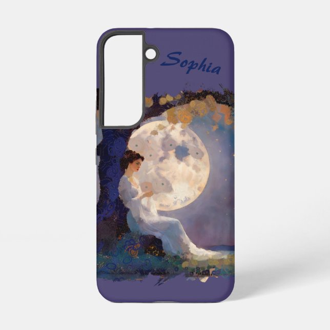 Funda Para Samsung Galaxy Moonlit Dreamer - Serene Night Sky (Reverso )