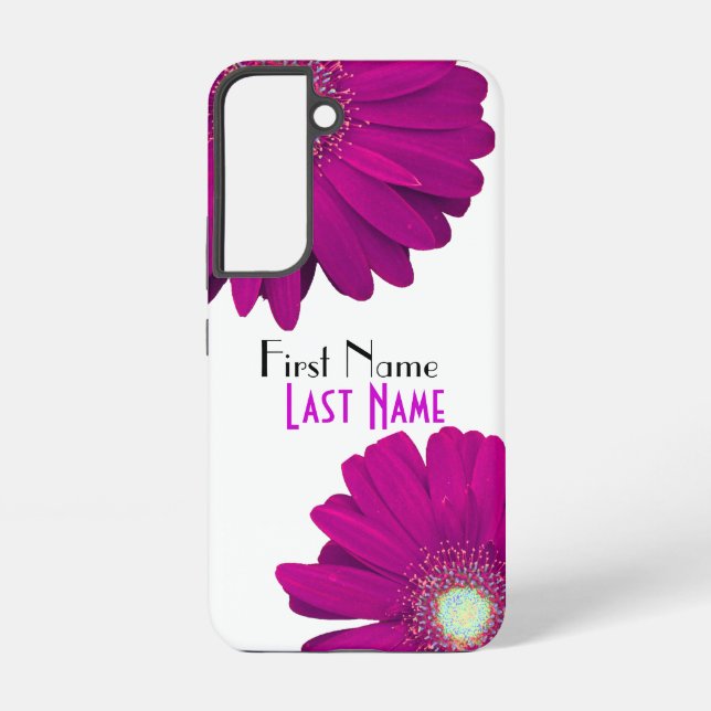 Funda Para Samsung Galaxy Morado Gerbera Daisy Flower (Reverso )