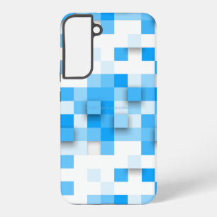 Funda Para Samsung Galaxy S22+ mosaico de cuadros de SlipperyJoe moderno de tres-