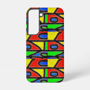 Funda Para Samsung Galaxy S22 Mosaico hecho a mano, Pintura Tilles Barcelona