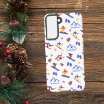 Funda Para Samsung Galaxy S21 Mostración Montaña - Montana Skyboard Patrón de sn<br><div class="desc">Un divertido patrón de esquí en invierno para la estación de esquí Showdown en Neihart,  Little Belt Mountains,  Montana,  USA,  Norteamérica. Idea de regalo perfecta para los amantes de los deportes de invierno: esquí,  snowboard,  freestyle,  salto de esquí,  esquí de fondo.</div>