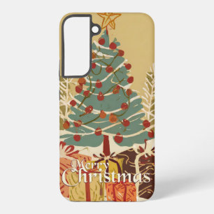 Funda Para Samsung Galaxy S22+ Motif de Navidad, con regalos bajo el árbol de Nav