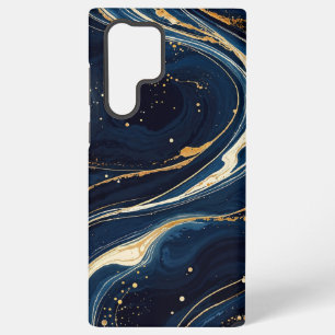 Funda Para Samsung Galaxy S22 Ultra Movimiento cosmético galáctico azul y oro