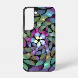 Funda Para Samsung Galaxy S22 Movimientos Coloridos Arte Abstracto de Fractales 