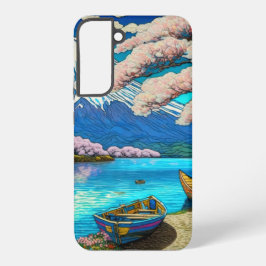 Funda Para Samsung Galaxy S22+ Mt.Fuji Cherry Blossom