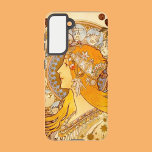 Funda Para Samsung Galaxy S21 Mucha Zodiac<br><div class="desc">'Zodiac' fue el primer trabajo de Mucha en virtud de su contrato con la impresora Champenois y fue diseñado originalmente como un calendario interno para la empresa. En esta composición, Mucha incorporó doce carteles de zodiaco en el disco tipo halo detrás de la cabeza de la mujer, uno de los...</div>