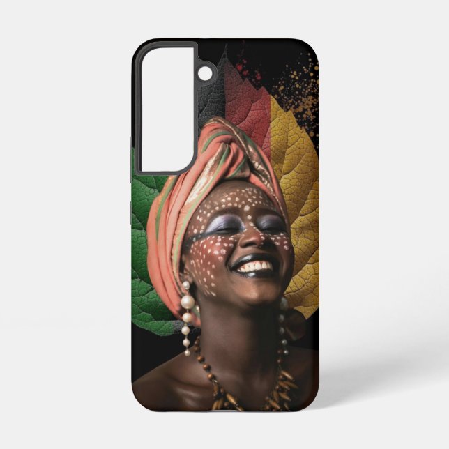 Funda Para Samsung Galaxy Mujer africana artística (Reverso )