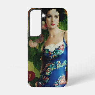 Funda Para Samsung Galaxy S22 Mujer de estilo Art Déco elegante con grandes flor