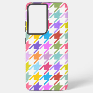 Funda Para Samsung Galaxy S21 Ultra Multicolor inalámbrico + Gran patrón blanco