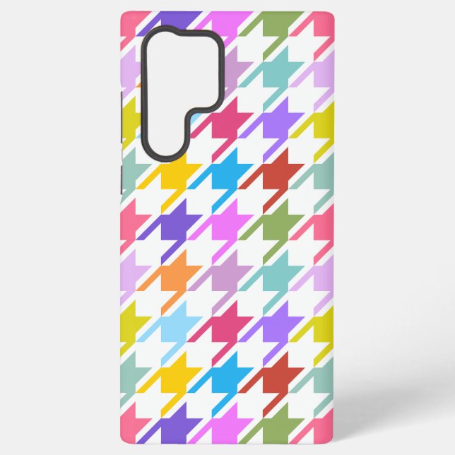 Funda Para Samsung Galaxy Multicolor inalámbrico + Gran patrón blanco (Reverso )