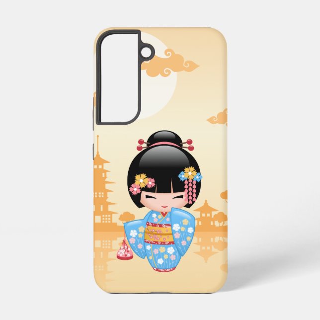 Funda Para Samsung Galaxy Muñeca Maiko Kokeshi - Chica Geisha japonés (Reverso )