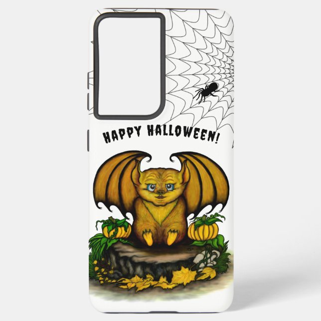 Funda Para Samsung Galaxy Murciélago de Halloween lindo (Reverso )