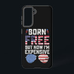 Funda Para Samsung Galaxy S21 Nacido libre pero ahora soy caro el 4 de julio<br><div class="desc">Nacido gratis pero ahora soy una costosa cita graciosa el 4 de julio</div>