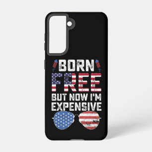 Funda Para Samsung Galaxy S21 Nacido libre pero ahora soy caro el 4 de julio