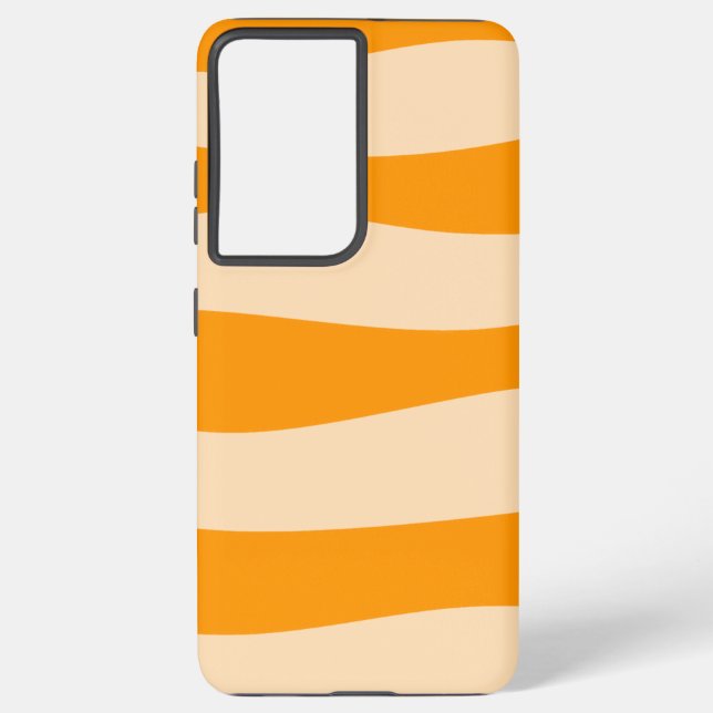 Funda Para Samsung Galaxy Naranja alterno mínimo (Reverso )