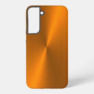 Funda Para Samsung Galaxy S22+ Naranja brillantes finos metalizado samsung galaxi
