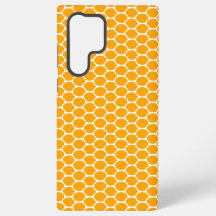 Naranja Dorado Ovalado de Moda Patrón de Panal