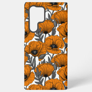 Funda Para Samsung Galaxy S22 Ultra Naranjas de cachorros en blanco