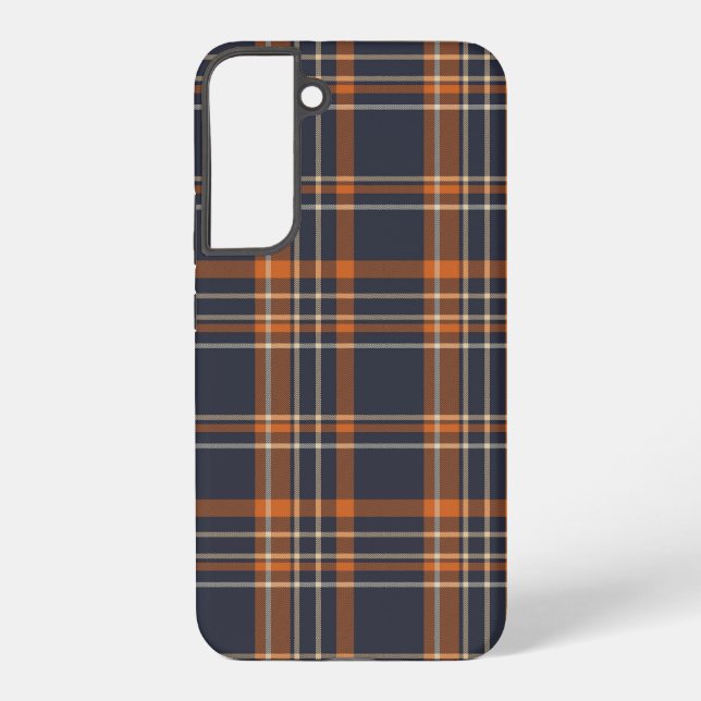 Funda Para Samsung Galaxy Navidad rústica/plaid de invierno   (Reverso )