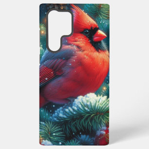 Funda Para Samsung Galaxy S22 Ultra Navidades/cardenal invernal
