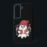 Funda Para Samsung Galaxy S22 Navidades cortan café con hielo fantasma retro de<br><div class="desc">Navidades se burlan del café fantasma retro navidad en café</div>