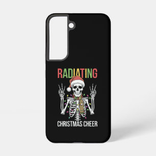 Funda Para Samsung Galaxy S22 Navidades de Radiología Santa Skeleton