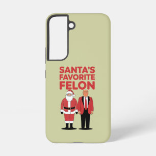 Funda Para Samsung Galaxy S22 Navidades favoritos de Santa Felon Trump
