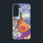 Funda Para Samsung Galaxy S22 Navidades felices renos<br><div class="desc">Feliz Resto MIGNEN Pintado - Feliz Navidad</div>