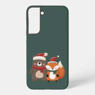 Funda Para Samsung Galaxy S22+ Navidades/Oso blanco invernal y Fox