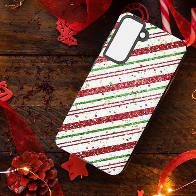 Funda Para Samsung Galaxy Navidades Purpurinoso a rayas (Subido por el creador)