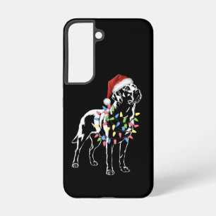 Funda Para Samsung Galaxy S22 Navidades recuperadores de Santa Labrador iluminan