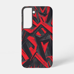 Funda Para Samsung Galaxy S22 Negrita, rojo y negro