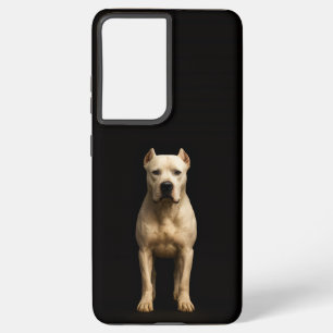 Funda Para Samsung Galaxy S21+ Negro 4 Luxe Galaxy S21 Plus, Bold Dogo Argentino
