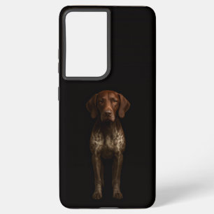 Funda Para Samsung Galaxy S21 Ultra Negro 4 Luxe Galaxy S21 Ultra, Perro Pointer Alemá