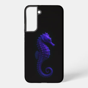 Funda Para Samsung Galaxy S22+ Negro 4 Luxe Galaxy S22 Plus, Caballito de Mar Azu