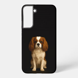 Funda Para Samsung Galaxy S22+ Negro 4 Luxe Galaxy S22 Plus, Cavalier Spaniel