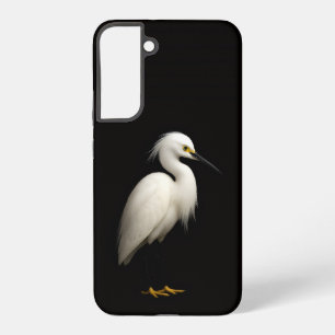 Funda Para Samsung Galaxy S22+ Negro 4 Luxe Galaxy S22 Plus, Elegante Garza Blanc