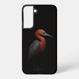 Funda Para Samsung Galaxy S22+ Negro 4 Luxe Galaxy S22 Plus, Garceta rojiza