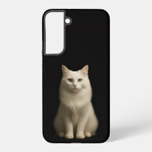 Funda Para Samsung Galaxy S22+ Negro 4 Luxe Galaxy S22 Plus, Gato Turco Angora