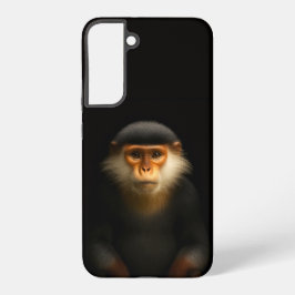 Funda Para Samsung Galaxy S22+ Negro 4 Luxe Galaxy S22 Plus, Langur Douc Rojo